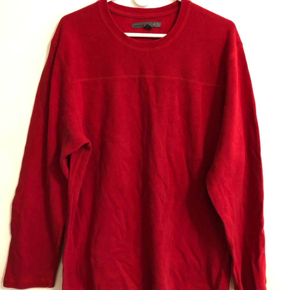 Old Navy LS Crew Neck Red Large